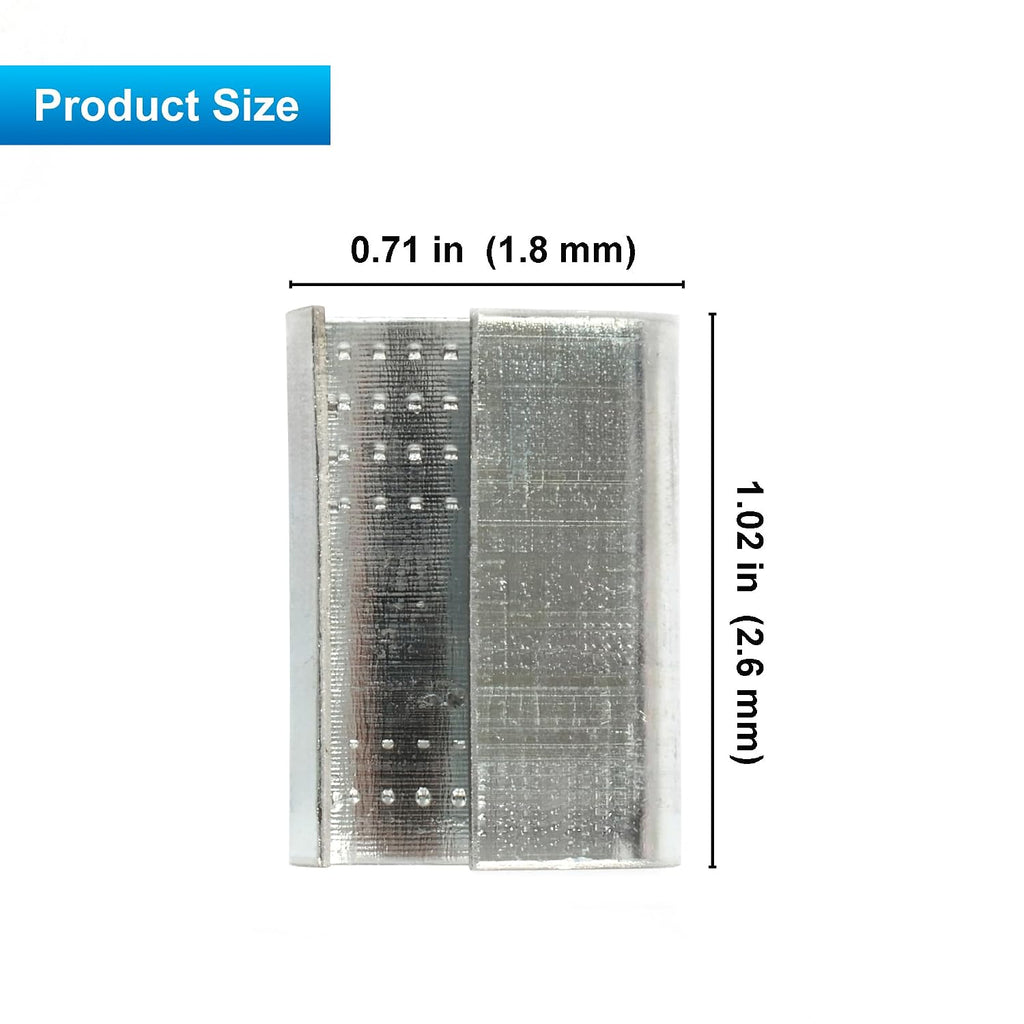 500PCS Packaging Strapping Open Serrated Seals for 5/8" Strap Width Polyester (PET) Strapping, Banding Strapping