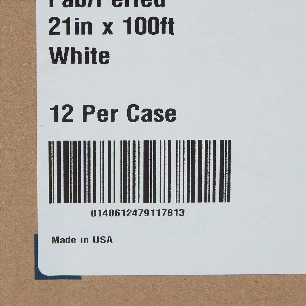 Medical Exam Table Paper, White, Waxing, 21 in x 100 ft, 12 Rolls | Tear-Resistant Bed Table Sheet Cover Ideal for