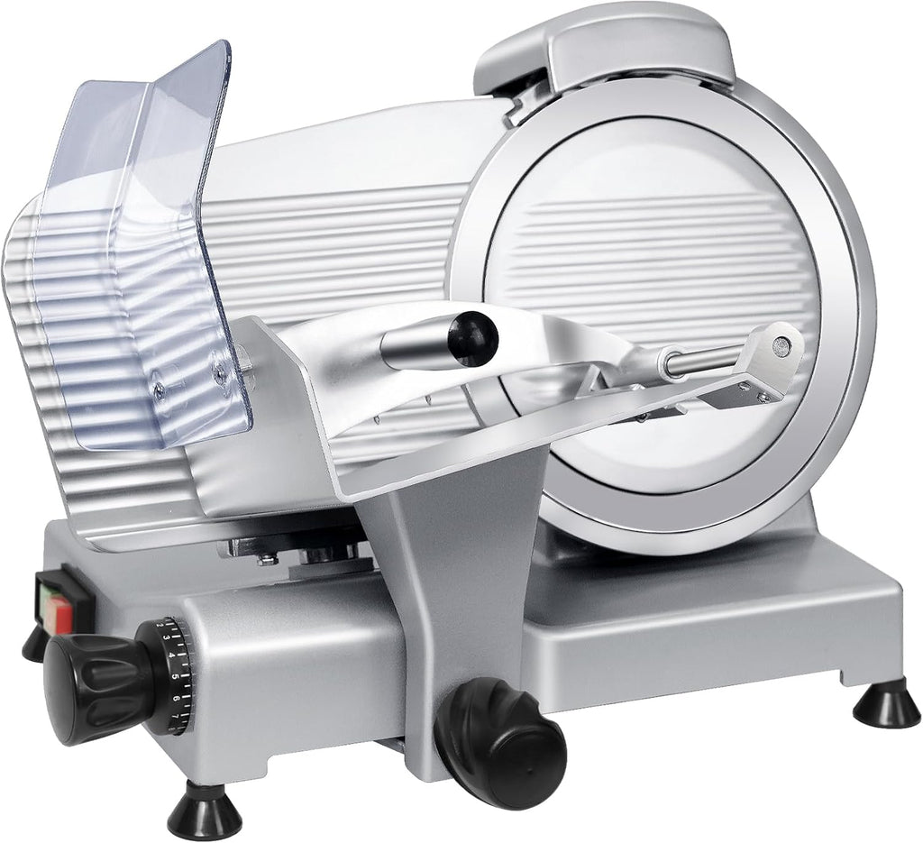 10" Commercial Meat Slicer, Electric Deli Slicer Built-in Sharpener