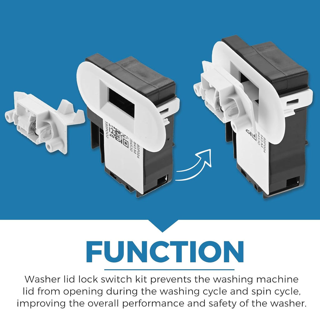 Washer Lid Lock Switch Kit for GE Hotpoint