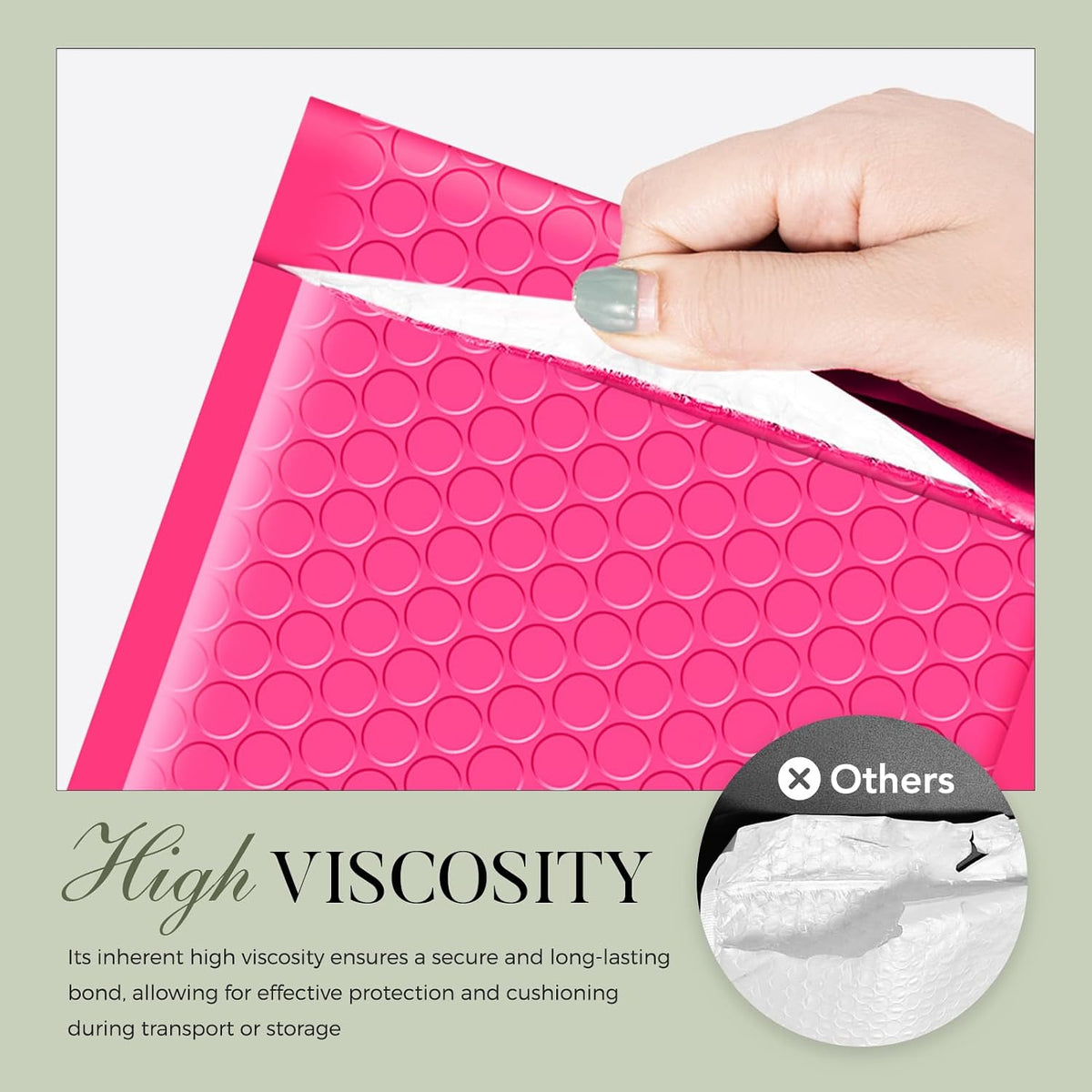 Small Bubble Mailers 4x8 Inch 200 Pack Pink Padded Envelopes