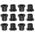 HARFINGTON 12pcs Flanged Sleeve Bearings 8.1mm Bore 10mm OD 10mm Length Nylon Bushings for Shaft, Black