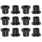 HARFINGTON 12pcs Flanged Sleeve Bearings 8.1mm Bore 10mm OD 10mm Length Nylon Bushings for Shaft, Black