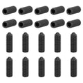 uxcell 20Pcs Set Screws M6x16mm Carbon Steel Cone Point Hex Socket