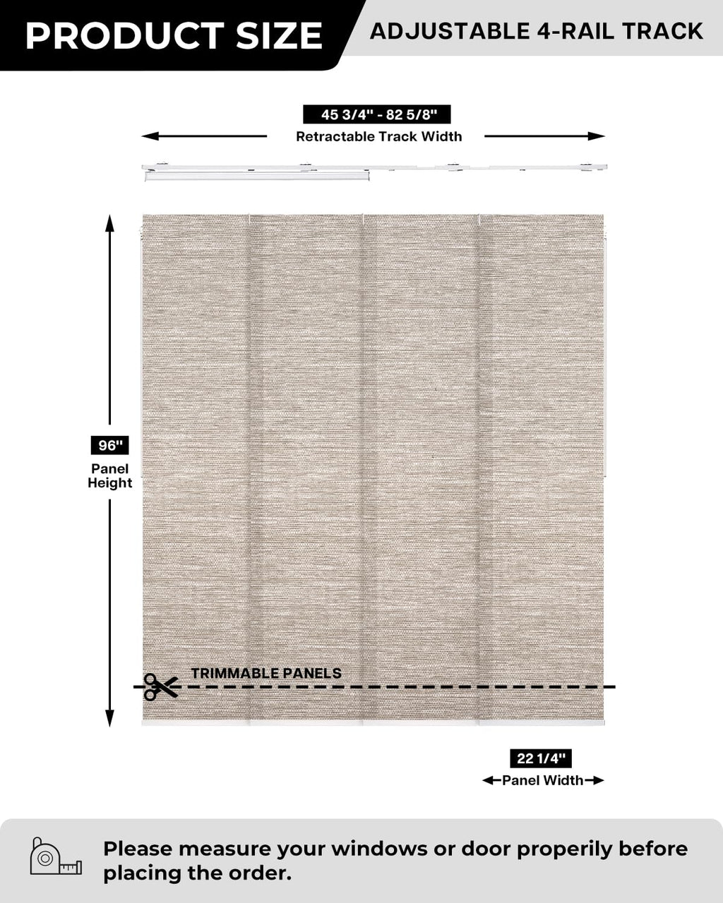 Woven Texture Paper Vertical Blinds, SleekLoom Dove Grey