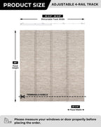 Woven Texture Paper Vertical Blinds, SleekLoom Dove Grey