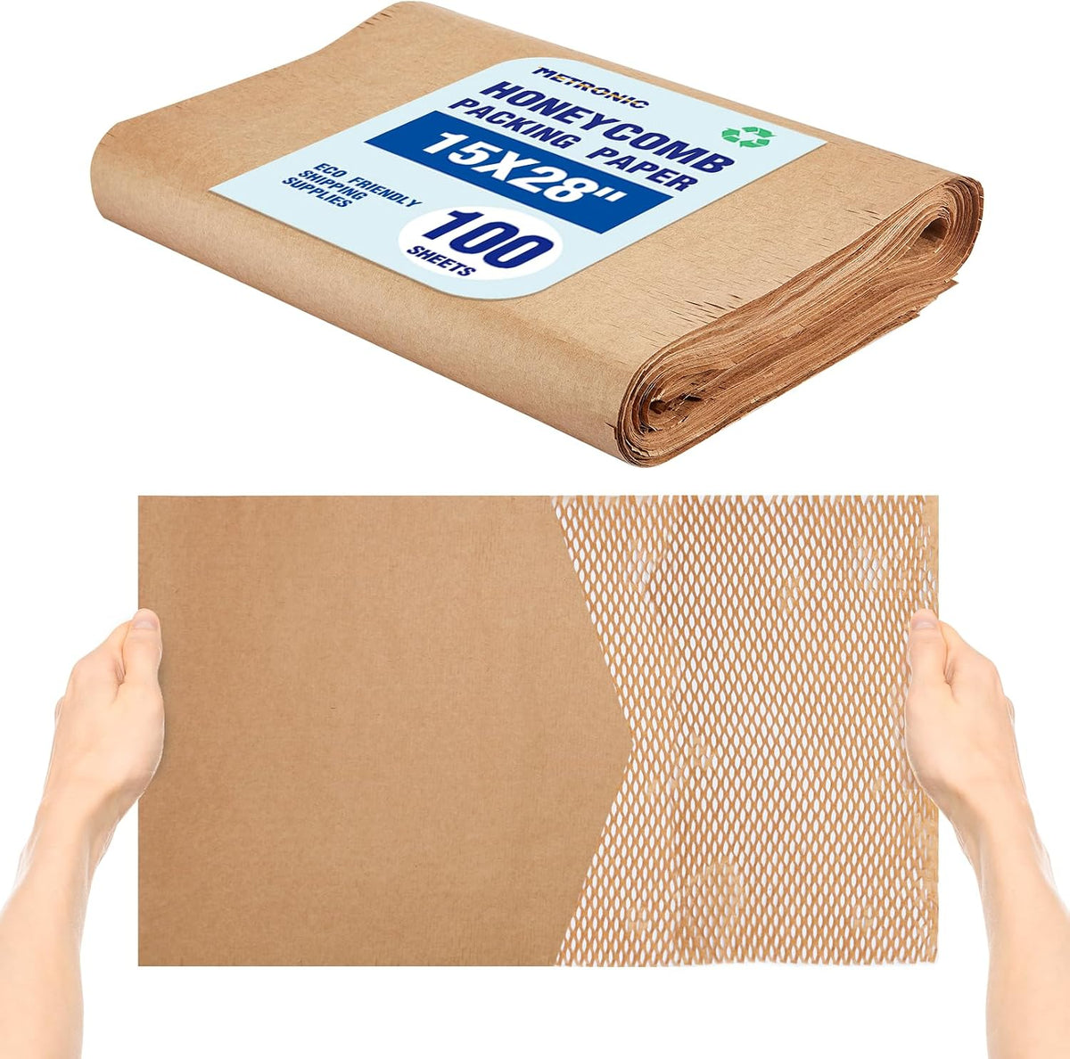 Honeycomb Packing Paper Sheets for moving 15" x 28" 100 Pcs