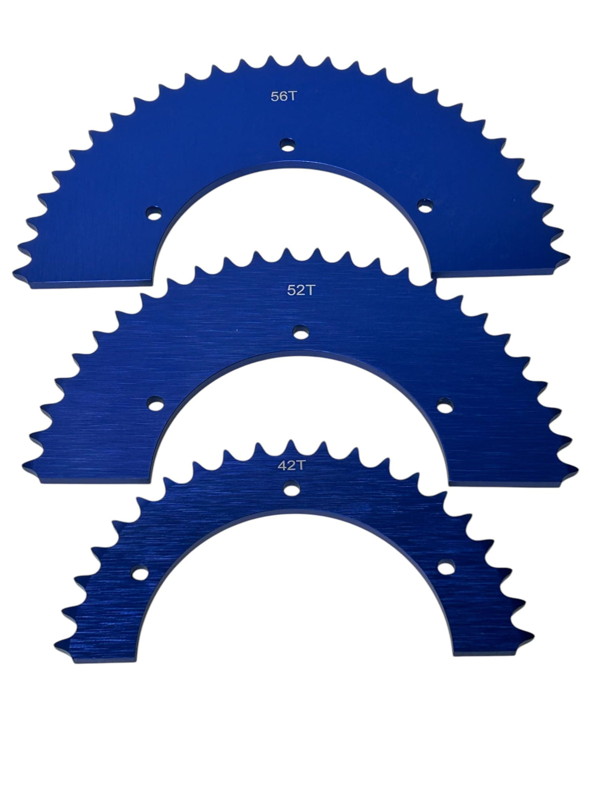 Split Aluminum Sprocket for 420 or 40 Chain. Blue