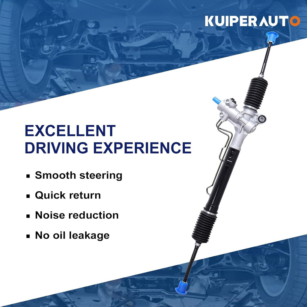 KUIPERAUTO Complete Power Steering Rack and Pinion Assembly Compatible for 2001-2003 Toyota Rav4 Replacement 44200-42120 4550349055 26-2612