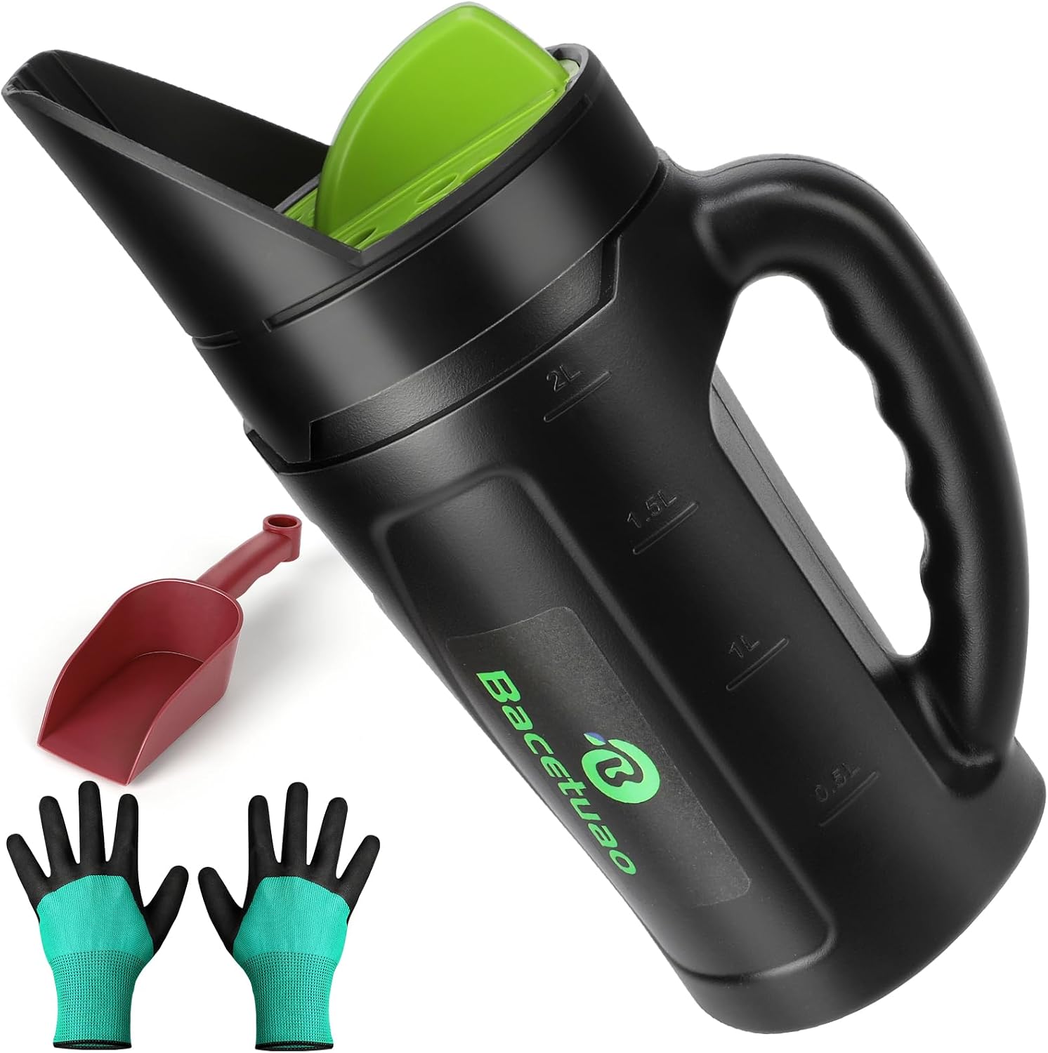Hand Spreader Shaker, Multiple Adjustable Opening Sizes for All Purpose for Grass Seed, Fertilizer & Earth Food, Snow
