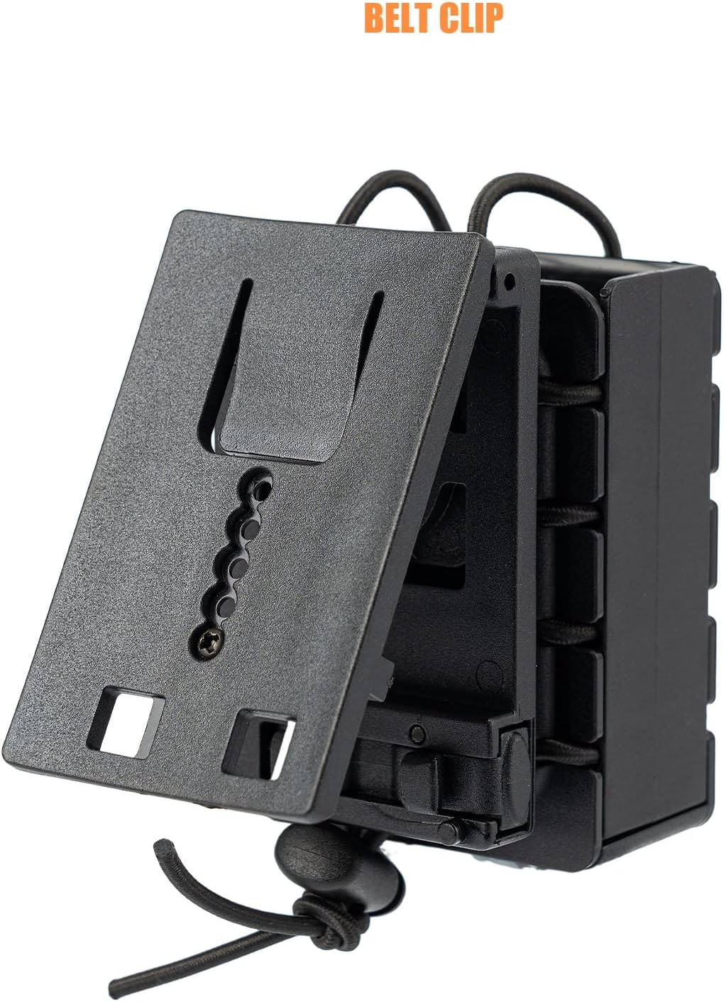 Compact Radio Holster Polymer Walkie-Talkie Case w/Duty Belt/MOLLE Vest Clip Two Ways Radio Pouch Interphone Carrier
