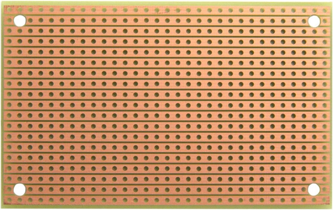 ST1 StripBoard, Uncut Strips, 1 Sided PCB, Size 1 = 50 x 80mm (1.97 x 3.15in)