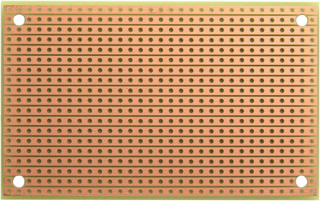 ST1 (Two-Pack) StripBoard, Uncut Strips, 1 Sided PCB, Size 1 = 50 x 80mm (1.97 x 3.15in)