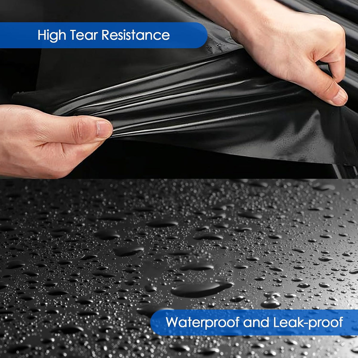 Pond Liner 20 Mil HDPE Pond Liners for Outdoor Ponds Preformed Pond Liner for Koi Fish Duck Pond (4 x 7 Feet)