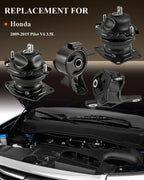 4Pcs Engine Motor Mount & Trans Mount Kit for Honda Pilot 2009-2015 V6 3.5L