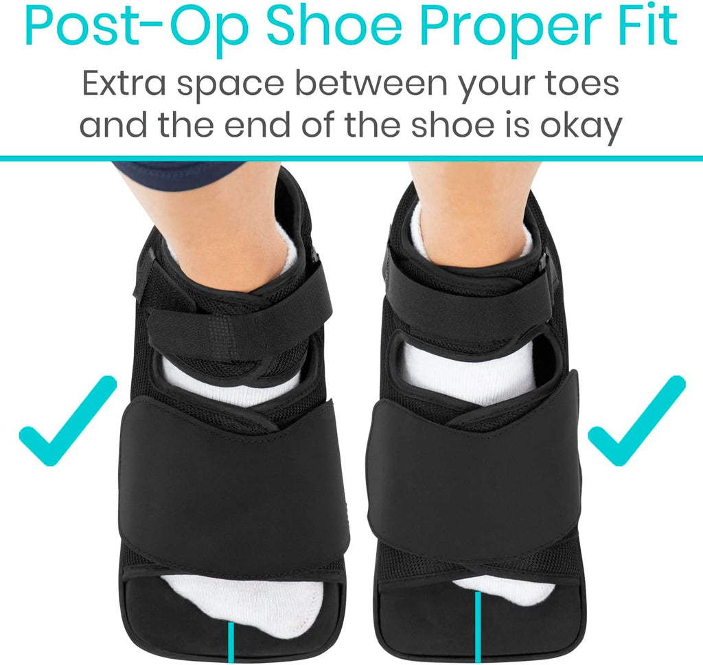 Post Op Shoe - Lightweight Medical Walking Boot with Adjustable Strap
