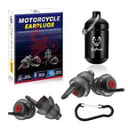Motorcycle Ear Plugs, Wind Noise Reduction, 2 Sizes Reusable, 25 dB