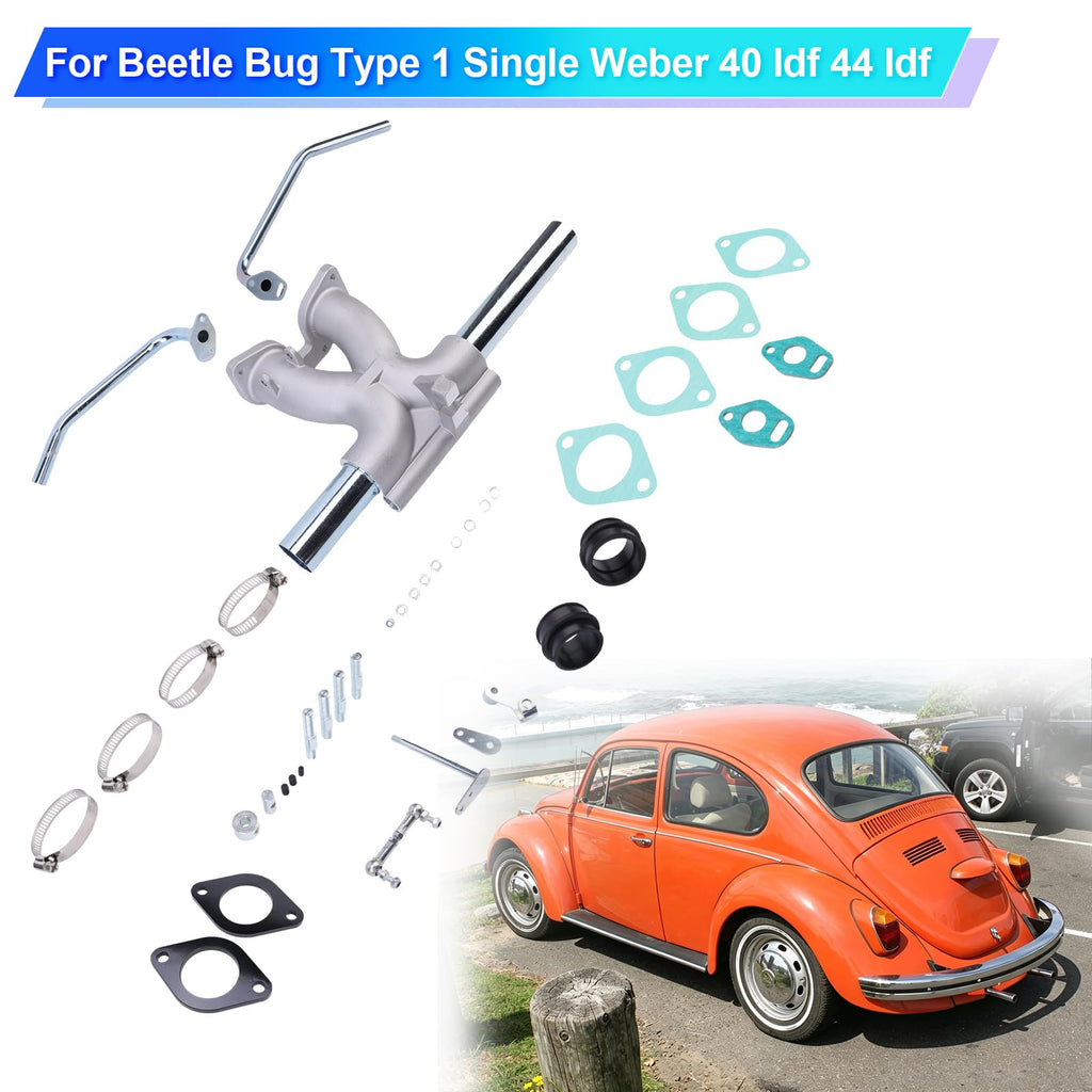 Manifold Kit for Vw Beetle Bug Type 1 Single Weber 40 Idf 44 Idf