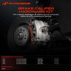A-Premium Front Disc Brake Hardware Kit Compatible with Jeep Models