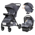 Passport Cargo Stroller Travel System with EZ-Lift Plus Infant Car Seat, Grey Bamboo