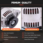 Otobaijeni 12V 45A T1065-15682 T1850-15680 T1850-15682 T106515682 Alternator Compatible with Kubota Tractor M5140F MX5100F Excavator KX161-3S KX121-3S KX91-3S Engine V2203 V2403 V3800 Replacement