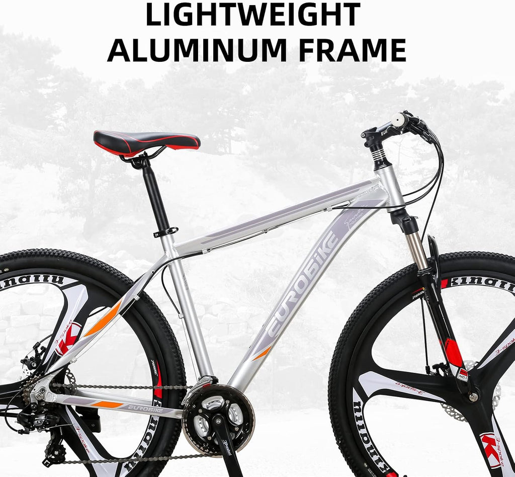 29” /27.5" Mountain Bike，29" Men Mountain Bike, Lightweight Aluminum Frame,Front Suspension Daul Disc Brakes 21 Speed