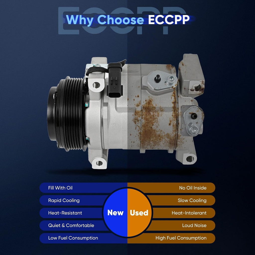 ECCPP AC Compressor for Chrysler Town & Country 3.3L 3.8L 2008-2010
