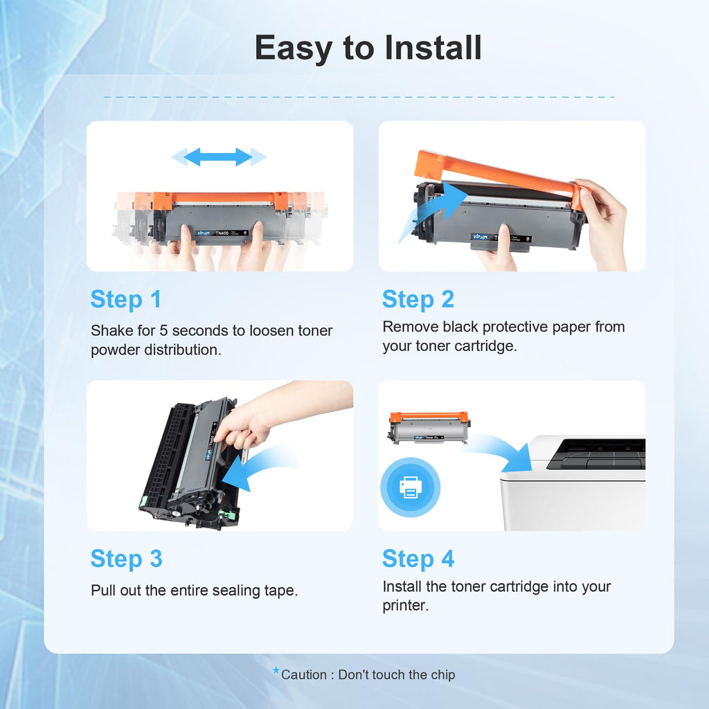 TN450 Toner Cartridge for Brother Printer Replacement for TN450 Toner TN420