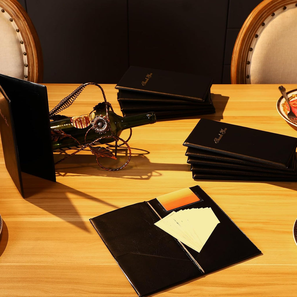 30 Pcs Restaurant Check Presenters, Black Guest Check Holders