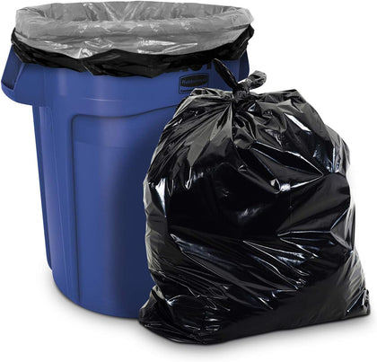 33 Gal Black Trash Bags, 1.7 MIL (EQ.), 33" x 39" (100 Pk)