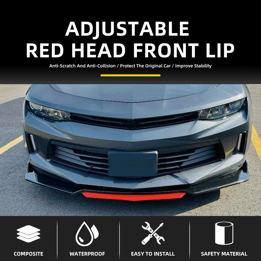 Universal Front Lip Spoiler Splitter Front Bumper Lip Adjustable