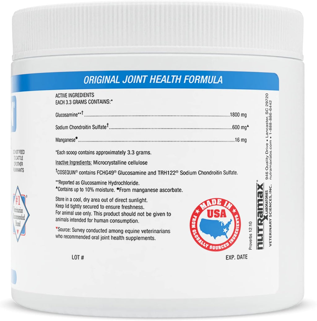 Nutramax Cosequin Original Horse Joint Health Supplement, Powder, 280g
