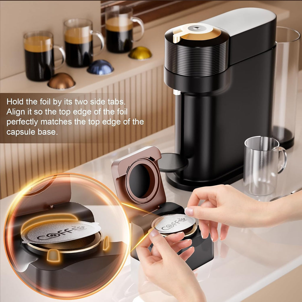 Reusable Vertuo Pods Refill Kit for Nespresso, NO PODS