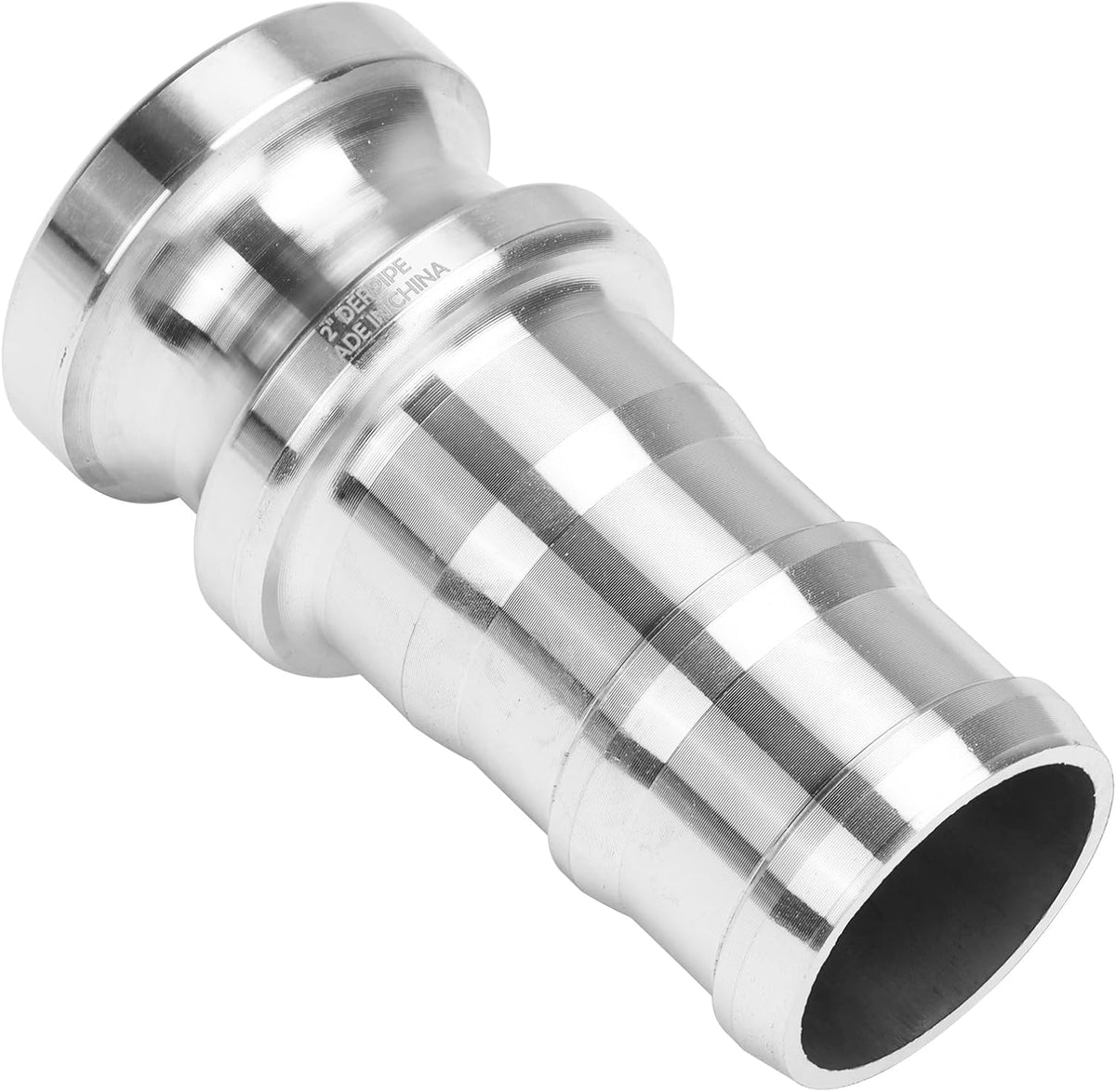 Aluminum PartE Camlock Fitting - 2" Male Cam lock x 2" Hose Shank Type E Cam Groove Hose Quick Disconnects Adapter (pack of 2)