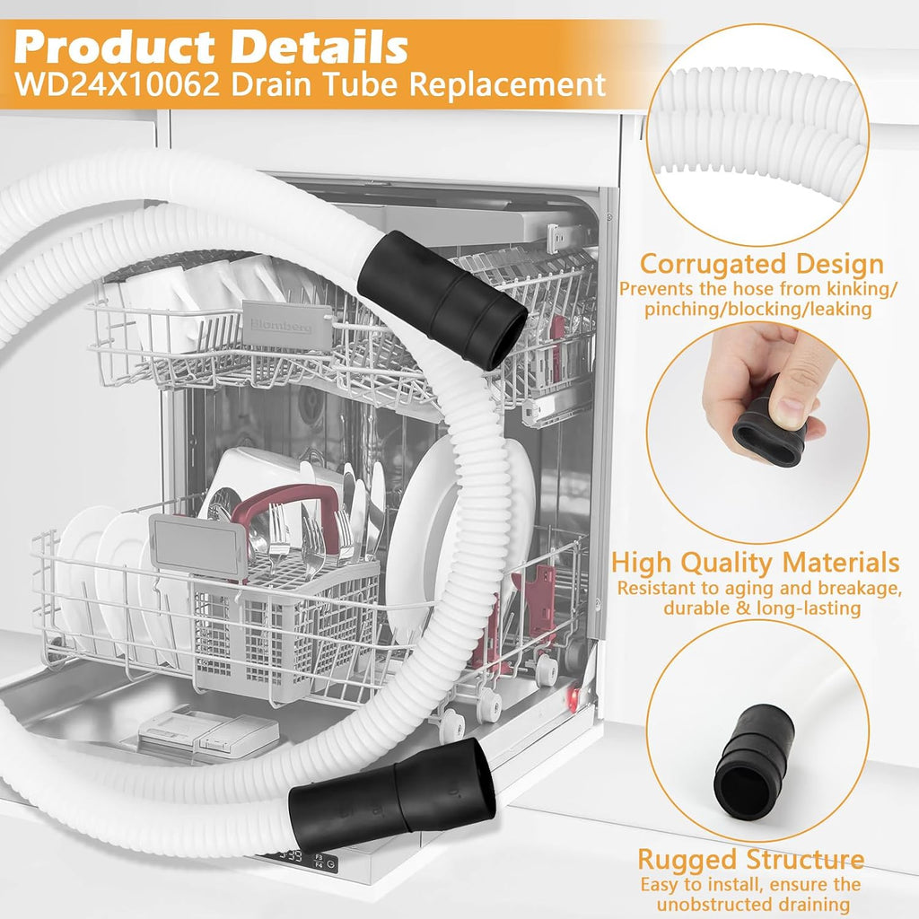 4.5Ft WD24X10062 WD24X24650 Dishwasher Drain Hose Replacement for GE