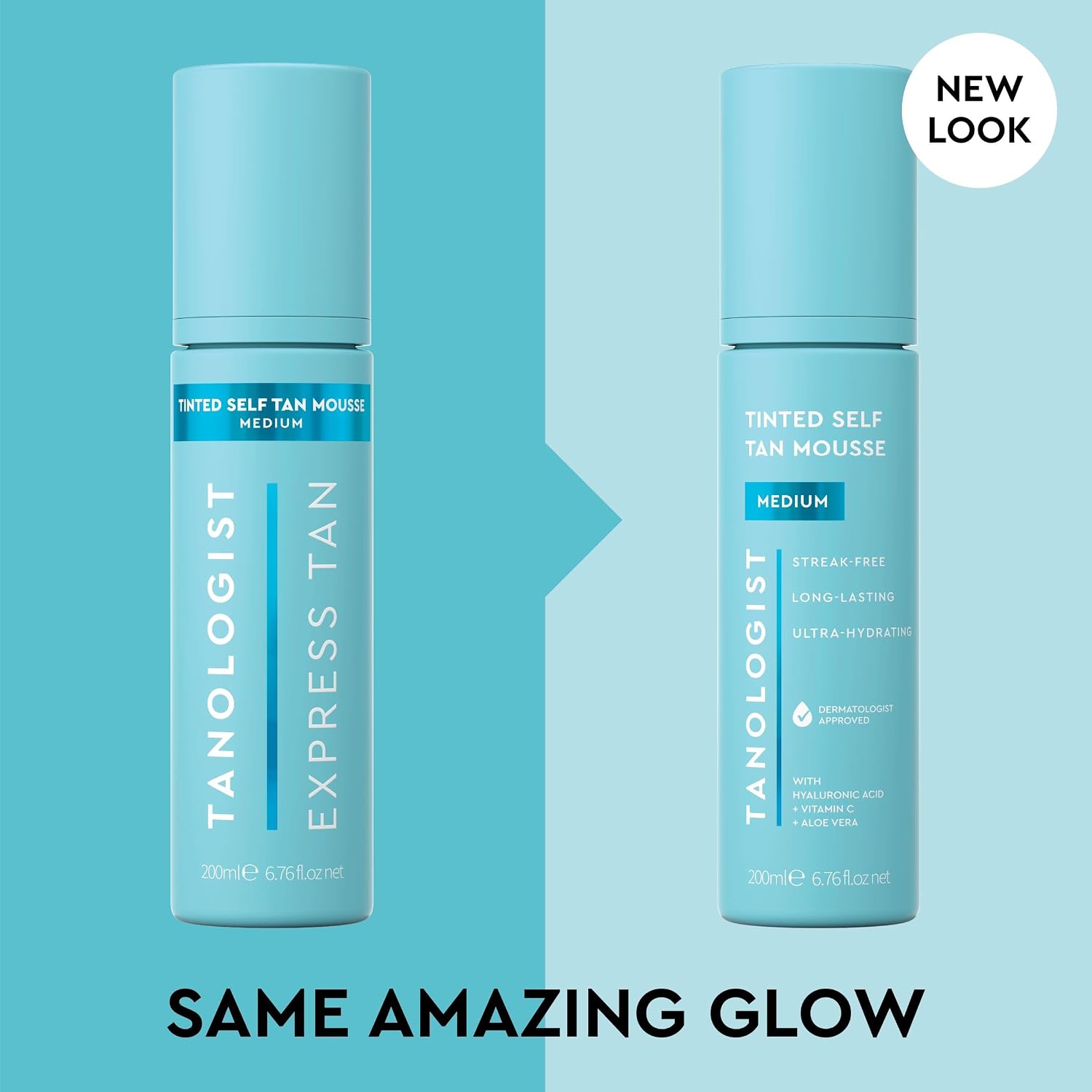 Self Tanner Mousse, Medium, Natural Glow, 6.76 Fl Oz | Streak-free glow with a self tanning mousse with tinted guide