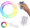 Badminton Net Light, 33ft LED Volleyball Net Outdoor String Lights with Remote, 17 Colors 7 Modes Waterproof
