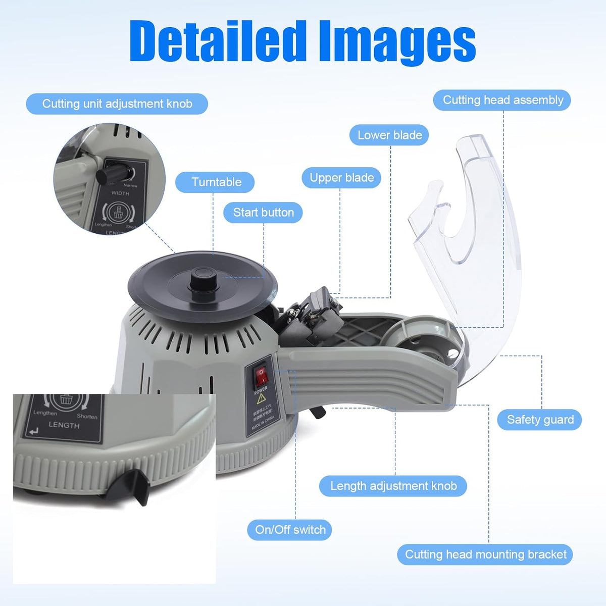 Electric Automatic Rotary Tape Dispenser Tape Rotary Disc Cutting Machine