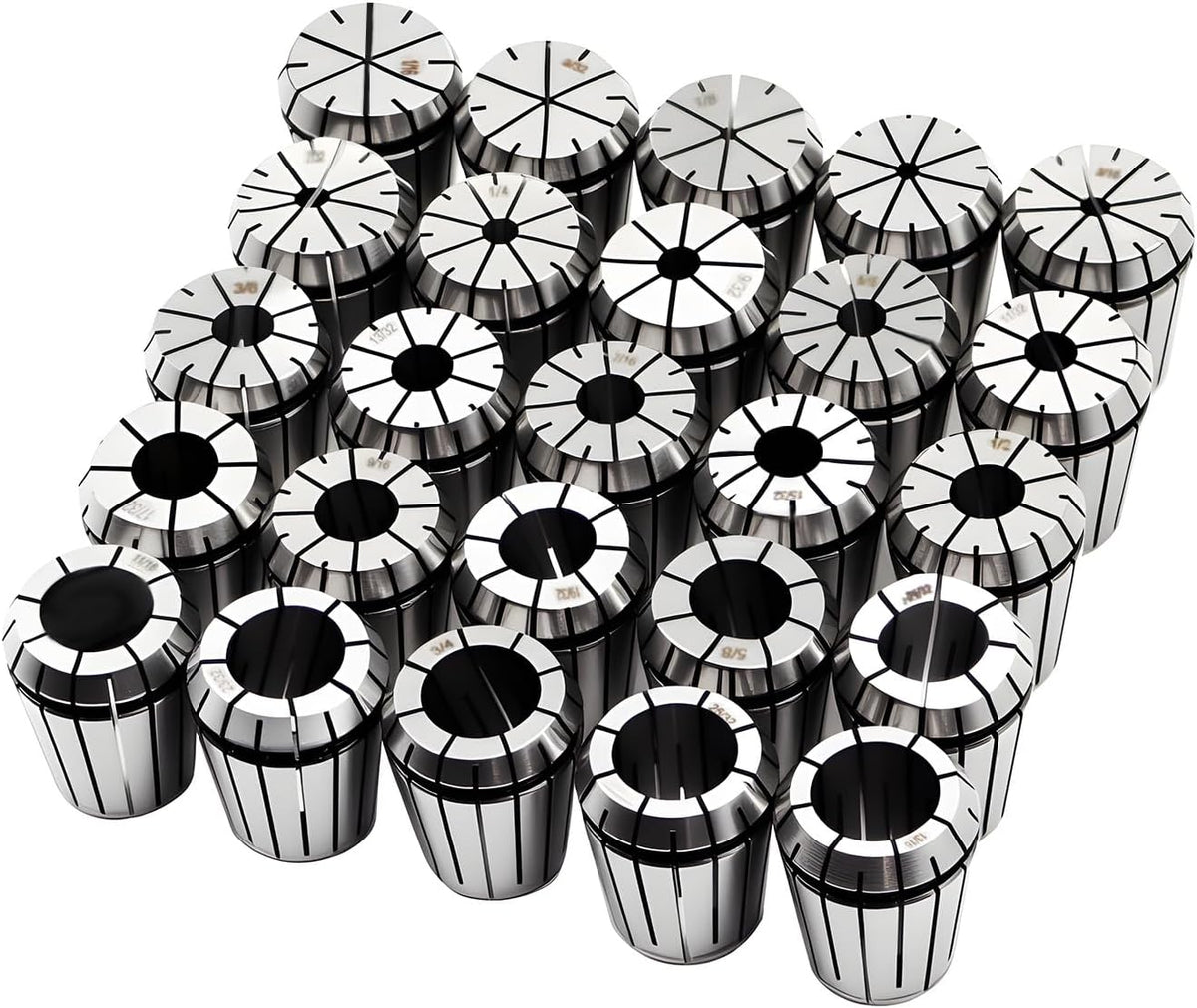 25Pcs ER32 Spring Collet Set 1/16"- 13/16"