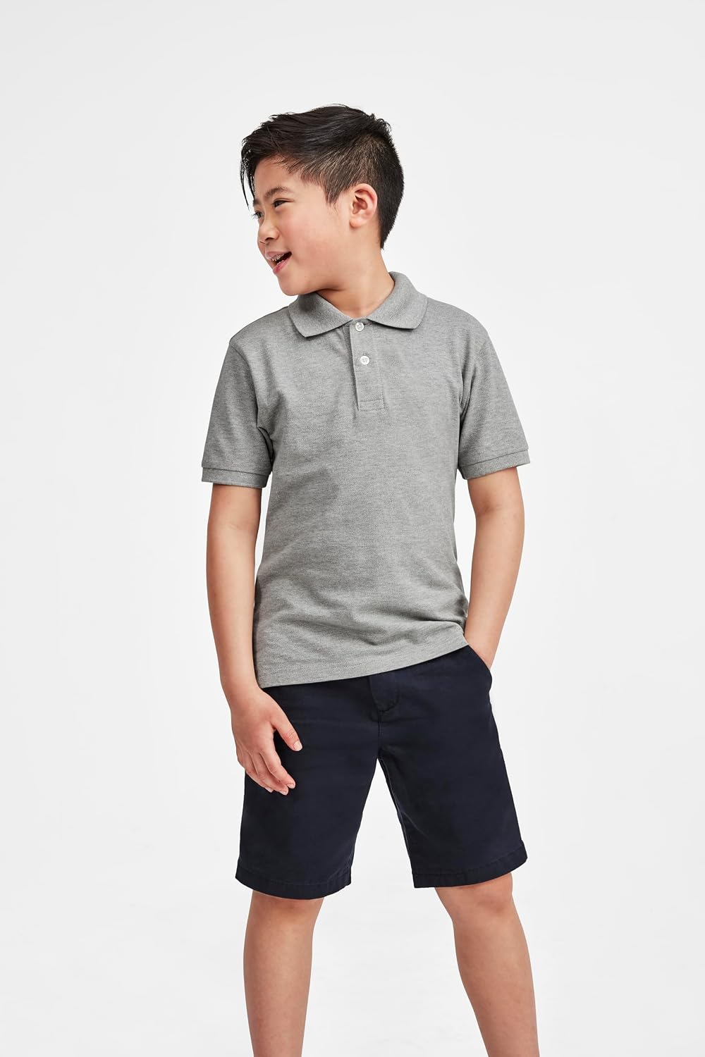 Boys' Uniform Short Sleeve Pique Polo