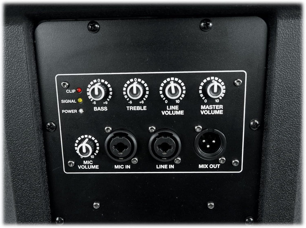 DX15 15" Active Powered Speaker with 2-Channel Mixer, 2-Pack | 2000W Peak/500W RMS, 1000W Program, XLR/1/4" Mic and