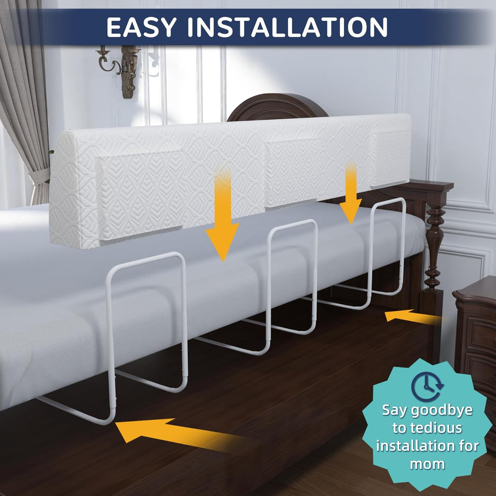 Bed Bumper for Toddlers, Foam Bed Rail for Toddlers, Toddler Bed Rail Bumper, Soft Safety Bed Guard Rail for Kids