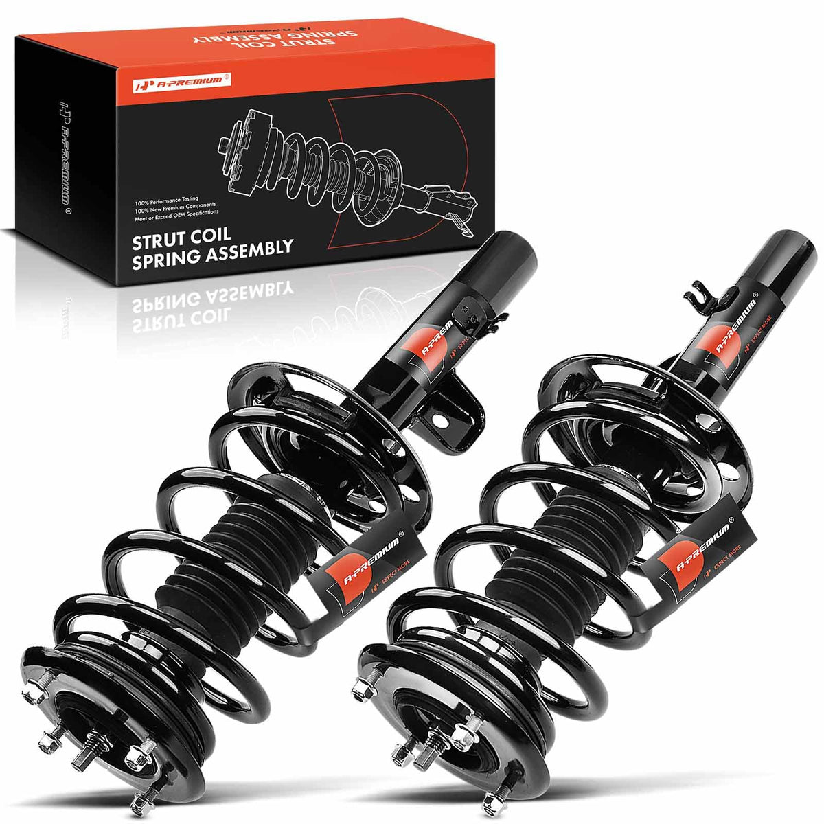 A-Premium Front Complete Struts Compatible with Lincoln
