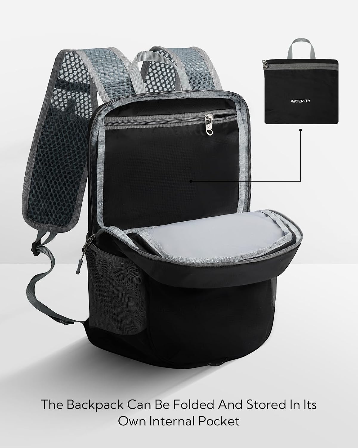 Small Packable Travel Backpack: 15L Lightweight Hiking Daypack | 0.59 lb,Water-Resistant Nylon,Breathable