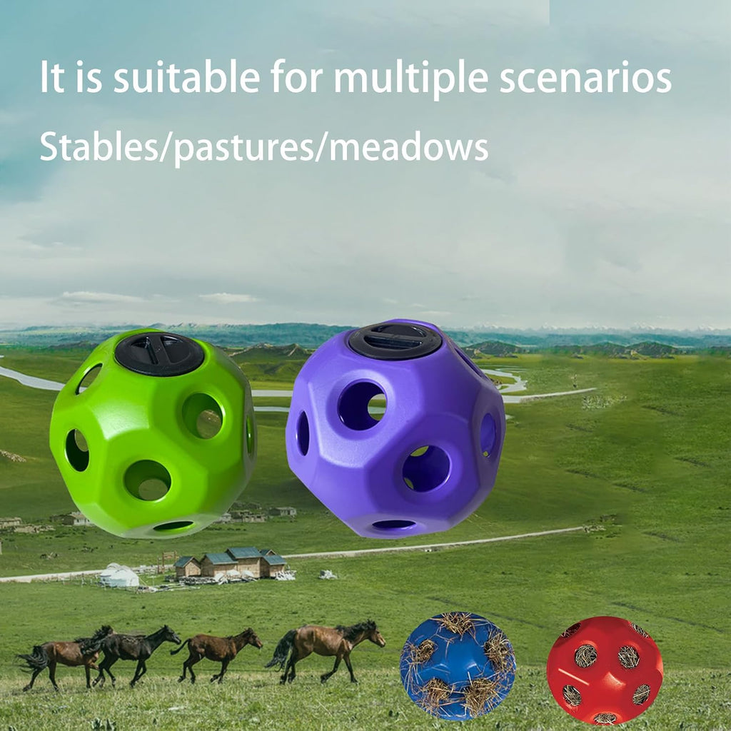 Horse Hay Ball Slow Feeder - 15.75 Inch Large Horse Treat Ball and Jolly Ball for Horses, Durable Hay Feeder for