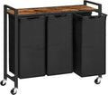 Laundry Sorter 3 Section, Laundry Hamper with Wheels, 3 × 11.5 Gal (43.5 L), Rolling Laundry Basket, Pull-Out and
