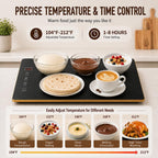 63"×12" Food Warmers for Parties Buffet, Linkable Warming Trays for Buffets