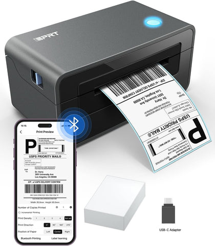 Thermal Label Printer 4x6, Shipping Label Printer for Small Business | Wireless Printing for iPhone, Android, Windows