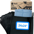 Poly Mailers 24x24" (110 Pcs) | Black