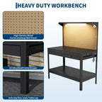 48 in Heavy-Duty Garage Workbench Work Table with 2 Drawers